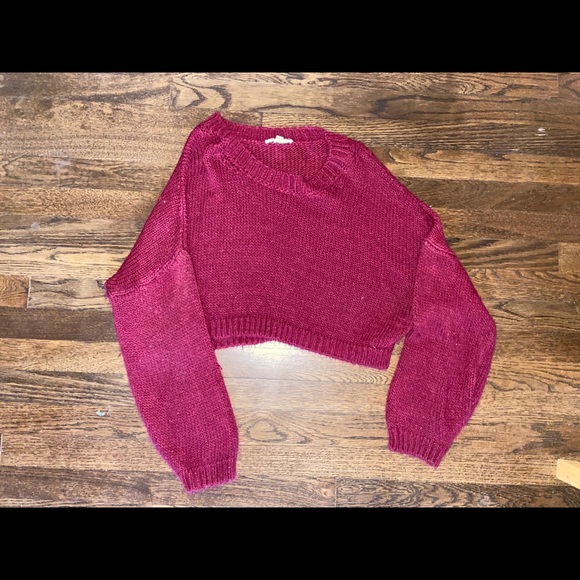 Long Sleeve Crop Sweater - Picture 2 of 2